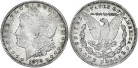 USA
République fédérale des États-Unis d’Amérique (1776-à nos jours). Dollar Morgan 1878, CC, Carson City. KM.110 ; Argent - 38 mm - 6 h
PCGS VF30 (46...