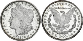 USA
République fédérale des États-Unis d’Amérique (1776-à nos jours). Dollar Morgan 1878, S, San Francisco. KM.110 ; Argent - 38 mm - 6 h
PCGS MS62 (4...