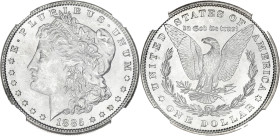 USA
République fédérale des États-Unis d’Amérique (1776-à nos jours). Dollar Morgan 1885, Philadelphie. KM.110 ; Argent - 38 mm - 6 h
NGC MS 63 (39163...