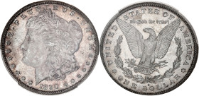 USA
République fédérale des États-Unis d’Amérique (1776-à nos jours). Dollar Morgan 1890, S, San Francisco. KM.110 ; Argent - 38 mm - 6 h
PCGS MS62 (4...