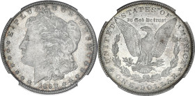 USA
République fédérale des États-Unis d’Amérique (1776-à nos jours). Dollar Morgan 1890, S, San Francisco. KM.110 ; Argent - 38 mm - 6 h
NGC MS 62 (4...