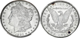 USA
République fédérale des États-Unis d’Amérique (1776-à nos jours). Dollar Morgan 1897, Philadelphie. KM.110 ; Argent - 38 mm - 6 h
PCGS MS64 (44253...