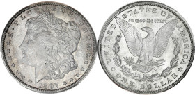 USA
République fédérale des États-Unis d’Amérique (1776-à nos jours). Dollar Morgan 1897, S, San Francisco. KM.110 ; Argent - 38 mm - 6 h
PCGS MS62 (4...