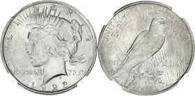 USA
République fédérale des États-Unis d’Amérique (1776-à nos jours). Peace dollar 1923, Philadelphie. KM.150 ; Argent - 37,5 mm - 6 h
NGC MS 62 (3662...