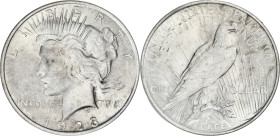 USA
République fédérale des États-Unis d’Amérique (1776-à nos jours). Peace dollar 1923, Philadelphie. KM.150 ; Argent - 37,5 mm - 6 h
NGC MS 64 (5566...