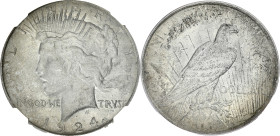 USA
République fédérale des États-Unis d’Amérique (1776-à nos jours). Peace dollar 1924, Philadelphie. KM.150 ; Argent - 37,5 mm - 6 h
PCGS MS63 (1365...