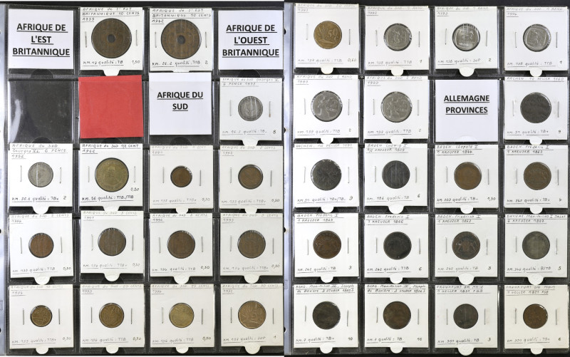 LOT
Divers. Classeur contenant 478 monnaies du monde.
Joli lot contenant de no...