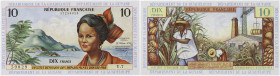 ANTILLES FRANÇAISES
10 francs ND (1964). P.8b.
Magnifique exemplaire. NEUF.