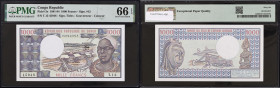 CONGO
1000 francs 1er janvier 1983. P.3e.
PMG 66 EPQ Gem UNC (1911831-017). NEUF.
