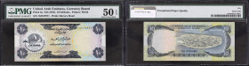 EMIRATS ARABES UNIES
10 dirhams ND (1973). P.3a.
PMG 50 EPQ About Uncirculated (8042211-002). SUP+.