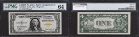 USA
1 dollar Afrique du Nord 1935 A. Fr.2306.
Billet d’urgence de la seconde Guerre Mondiale (WW2).
PMG 64 Choice Uncirculated (1603141-041). Coin cor...