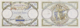 FRANCE
50 francs type 1927 modifié “Luc Olivier Merson” 8-10-1931. P.80a - F.16.02.
TB+.