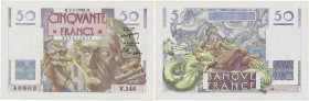 FRANCE
50 francs type 1946 “Le Verrier” 2-3-1950. P.127b - F.20.14.
Un léger pli de comptage. Pr. NEUF.