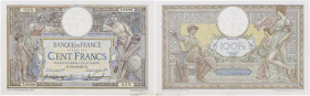FRANCE
100 francs type 1906 modifié 1910 “Luc Olivier Merson sans LOM” 12-4-1920. P.71b - F.23.13.
Magnifique pour un billet de 103 ans.
Cinq trous d'...