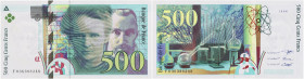 FRANCE
500 francs type 1993 “Pierre et Marie Curie” 1996. P.160b - F.76.03.
L'année 1996 est recherchée. Seulement 1 million de billets imprimés pour ...