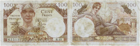 FRANCE
100 francs Trésor Français type 1947. P.M9 - VF.32.06.
Alphabet 15 rare et recherché.
TB.