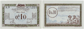 FRANCE
10 centimes Régie des Chemins de Fer des Territoires Occupés (RCFTO) type 1923. HEN.02.02 - JP.135.02.
Pr. NEUF.
