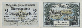FRANCE
2 mark Territoire de Memel Notgeld type 22 février 1922. P.3b - MEM.3.
Signatures : G. Petisné, Joseph Kraus, Berhnard Hennig, & Dr. F.J. Meier...
