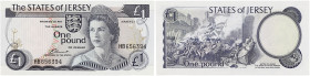 JERSEY
1 pound type 1976. P.11a.
States of Jersey, Administration anglaise.
NEUF.