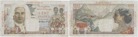 MARTINIQUE
100 francs type La Bourdonnais ND (1946). P.31 - K.338.
Alphabet D.36 - numéro 34768.
Joli aspect. TB à TTB.