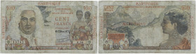 MARTINIQUE
100 francs type La Bourdonnais ND (1946). P.31 - K.338.
Alphabet C.36 - numéro 13742.
B.
