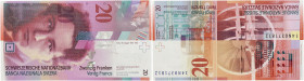 SUISSE
20 francs type 2000 “Arthur Honegger” 2014. P.69i.
Signatures : Galli, Aebersold, Leutwiler.
NEUF.