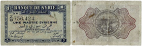 SYRIE
1 piastre type 1er janvier 1920. P.6.
TB.