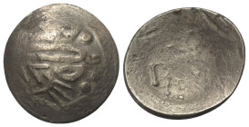 Ostkelten. Muntenien. Typ 'Sattelkopf'.

 Tetradrachme (Silber).
Vs: Stark stilisierter Kopf des Zeus mit Lorbeerkranz rechts.
Rs: Stark stilisier...
