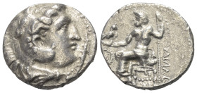 Imitationen griechischer Münzen.


Nachahmung einer Prägung von Alexander III. der Große (Königreich Makedonien).

Tetradrachme (Silber), ungesic...