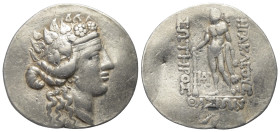 Inseln vor Thrakien. Thasos.

 Tetradrachme (Silber). Ca. 148 - 90 v. Chr.
Vs: Kopf des Dionysos mit Efeukranz und Tainia rechts.
Rs: Jugendlicher...