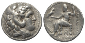 Königreich Makedonien. Alexander III. der Große (336 - 323 v. Chr.).

 Tetradrachme (Silber). Ca. 311 - 305 v. Chr. Babylon.
Vs: Kopf des jugendlic...