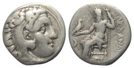 Königreich Makedonien. Alexander III. der Große (336 - 323 v. Chr.).

 Drachme (Silber). Ca. 310 - 301 v. Chr. Kolophon.
Vs: Kopf des jugendlichen ...