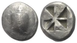 Inseln vor Attika. Aigina.

 Stater (Silber). Ca. 525 - 475 v. Chr.
Vs: Seeschildkröte.
Rs: Quadratum incusum.

20 mm. 11,95 g. 

HGC 6, 428; ...