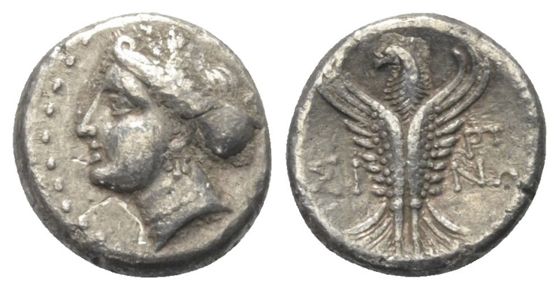 Paphlagonien. Sinope.

 Hemidrachme (Silber). Ca. 330 - 250 v. Chr.
Vs: Kopf ...