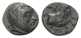 Satrapen von Lydien und Ionien. Spithridates (ca. 336 - 334 v. Chr.).

 Bronze.
Vs: Kopf des bärtigen Spithridates mit persischer Tiara rechts.
Rs...