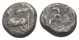 Dynasten von Lykien. Kuprilli (ca. 470 - 435 v. Chr.).

 1/3 Stater (Tetrobol, Silber).
Vs: Pegasos nach links fliegend.
Rs: Triskeles in vertieft...