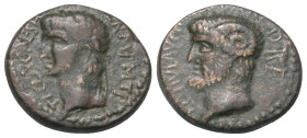 Makedonien. Kassandreia. Claudius (41 - 54 n. Chr.).

 Bronze.
Vs: TI CLA CAESAR AVG GERM P M T P. Kopf des Claudius mit Lorbeerkranz links.
Rs: C...