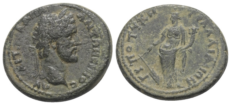 Lydien. Tralleis. Antoninus Pius (138 - 161 n. Chr.).

 Bronze.
Vs: Kopf mit ...