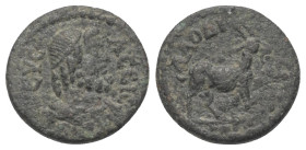 Phrygien. Laodikea am Lykos. Pseudo-autonome Prägung.

 Bronze. 2. Jhdt. n. Chr. (Zeit des Septimius Severus und Caracalla).
Vs: Drapierte Büste de...