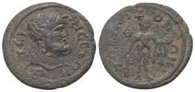 Pisidien. Termessos Major. Pseudo-autonome Prägung.

 Bronze. 2. / 3. Jhdt. n. Chr.
Vs: Kopf des bärtigen Zeus mit Lorbeerkranz rechts.
Rs: Herakl...