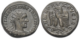 Seleukis und Pierien. Antiochia am Orontes. Traianus Decius (249 - 251 n. Chr.).

 Tetradrachme (Billon).
Vs: Büste in Vorderansicht mit Strahlenkr...