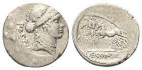 C. Considius Paetus.

 Denar (Silber). 46 v. Chr. Rom.
Vs: PAETI. Kopf der Venus mit Diadem und Lorbeerkranz rechts.
Rs: C CONSIDI. Victoria mit P...