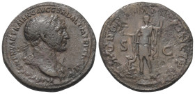 Traianus (98 - 117 n. Chr.).

 Sesterz (Bronze). 106 - 107 n. Chr. Rom.
Vs: IMP CAES NERVAE TRAIANO AVG GER DAC P M TR P COS V P P. Kopf rechts. 
...