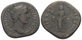 Antoninus Pius (138 - 161 n. Chr.).

 Sesterz (Bronze). 159 - 160 n. Chr. Rom.
Vs: ANTONINVS AVG PIVS P P TR P XXIII. Belorbeerter Kopf rechts. 
R...