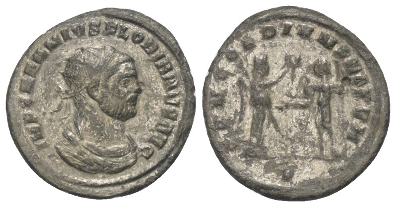 Florianus (276 n. Chr.).

 Antoninian (Kupfer). Cyzicus.
Vs: IMP FLORIANVS AV...