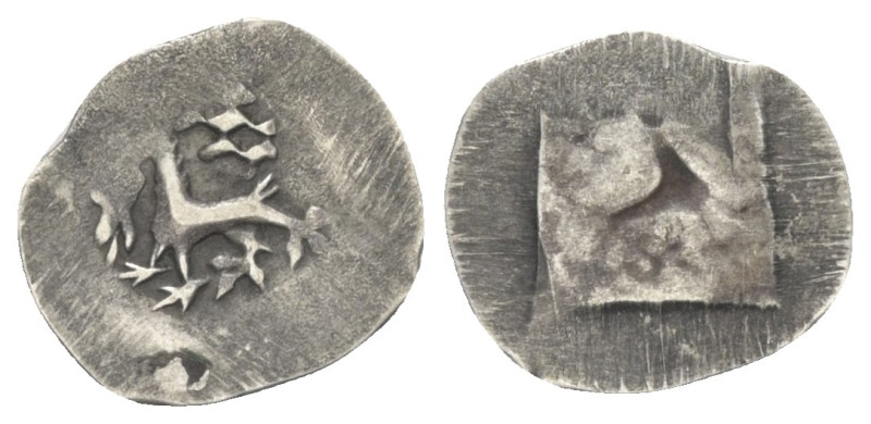 Bayern - Ingolstadt. Stephan III. (1375 - 1413).

 Einseitiger Pfennig (Viersc...