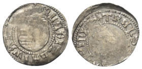 Walachei - Fürstentum. Vladislav I. (1364 - 1377).

 Ducat (Silber).
Typ III.

Vs: + M(oneta) LADIZLAI WAIWODE. Gespaltenes Wappenschild.
Rs: TR...