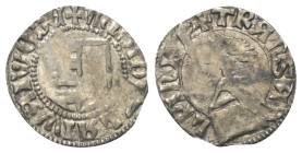 Walachei - Fürstentum. Vladislav I. (1364 - 1377).

 Dinar (Silber).
Typ III.

Vs: + M(oneta) LADIZLAI WAIWODE. Gespaltenes Wappenschild.
Rs: TR...