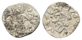 Walachei - Fürstentum. Mihail I. (1418 - 1420).

 Ducat (Silber).
Vs: IW MX - [L] BOEB (Slawisch). Herrscher mit Lanze und Kreuzglobus frontal steh...