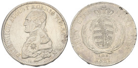 Sachsen - Albertiner (ab 1485). Königreich (ab 1806). Friedrich August I. (1806 - 1827).

 Taler (Silber). 1821 IGS. Dresden.
Vs: Büste links.
Rs:...